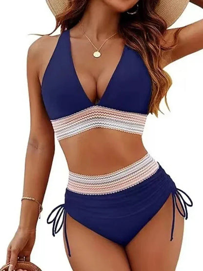Women's Flattering Deep V High-Waist Bikini